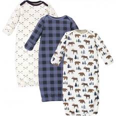 Hudson Quilted Cotton Gowns 3-pack - Moose Bear (10125785)