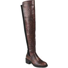 Journee Collection Aryia Extra Wide Calf - Snake