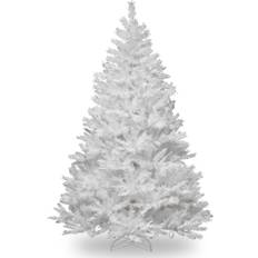 Plastic Christmas Trees National Tree Company 7.5ft Winchester White Pine Silver Glitter Christmas Tree