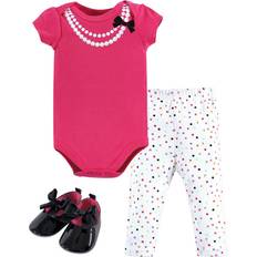 Little Treasures Bodysuit, Pant and Shoes 3-Piece Set - Party Pearls ( 10172094)