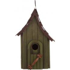 GlitzHome Distressed Birdhouse 11.61"