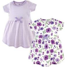 Purple Dresses Children's Clothing Touched By Nature Organic Cotton Dress 2-pack - Purple Garden (10161030)