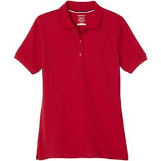 French Toast Girl's School Uniform Stretch Pique Polo Shirt - Red