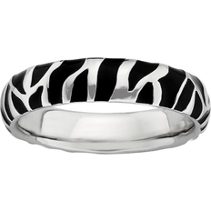 Stacks & Stones Stack Ring - Silver/Black