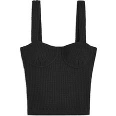 WeWoreWhat Cable Knit Corset - Black