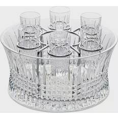 Waterford Lismore Diamond Vodka Chiller Set Serviergeschirr 7Stk.