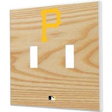Strategic Printing Pittsburgh Pirates Baseball Bat Design Double Toggle Light Switch Plate