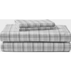 Cotton - Flat Sheet Bed Sheets Eddie Bauer Beacon Hill Bed Sheet Grey (190.5x137.16cm)