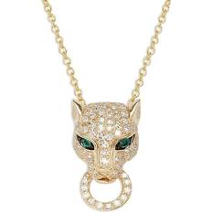 Kendra Scott Elisa Pendant Necklace - Gold/Emerald Cats Eye • Price »