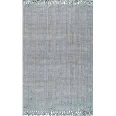 Carpets & Rugs Nuloom Hand Woven Chunky Loop Jute Area Rug Gray 6x9"