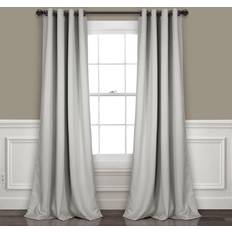 Polyester Curtain Accessories Lush Decor Gray Insulated