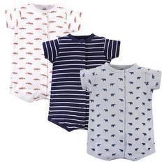 Touched By Nature Baby Rompers 3-pack - Geometric Bear