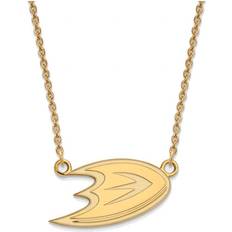 LogoArt Anaheim Ducks Small Pendant Necklace - Gold