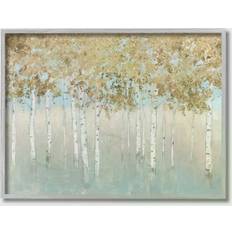 Stupell Abstract Gold Tree Landscape Framed Art 50.8x40.6cm