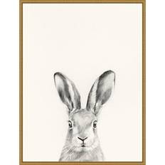 Amanti Art Animal Mug I Rabbit by Victoria Borges Framed Art 45.7x59.7cm