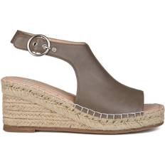 Buckle Espadrilles Journee Collection Crew - Taupe