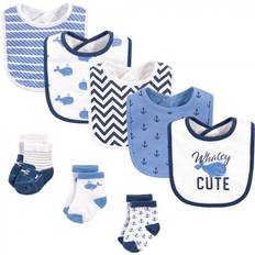 Hudson Cotton Bib and Sock Set Whaley Cute 8-pack