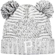 Women's New Era Cream Philadelphia Eagles Flurry Cuffed Knit Hat with Pom