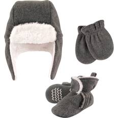 Hudson Trapper Hat, Mitten and Bootie Set - Heather Charcoal (10159369)