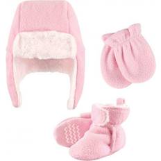 Hudson Trapper Hat, Mitten and Bootie Set - Light Pink (10159365)