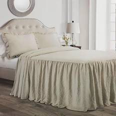 King Bedspreads Lush Decor Ruffle Bedspread Beige (203.2x193.04cm)