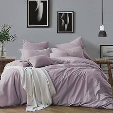 Duvet Covers Swift Home Yarn-Dyed Duvet Cover Purple (233.68x)