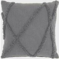 Mina Victory Distressed Geometric Complete Decoration Pillows Grey (60.96x60.96cm)