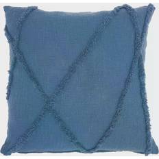 Mina Victory Distressed Geometric Complete Decoration Pillows Blue (60.96x60.96cm)