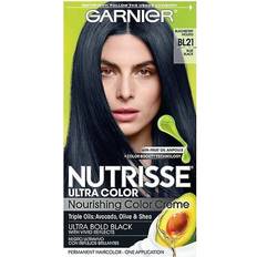 Blue Permanent Hair Dyes Garnier Nutrisse Ultra Hair Color, BL21 Blue Black CVS