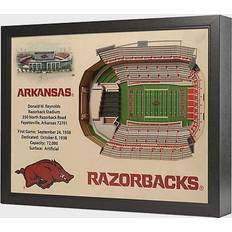 NCAA Arkansas Stadium Views Framed Art 63.5x48.3cm