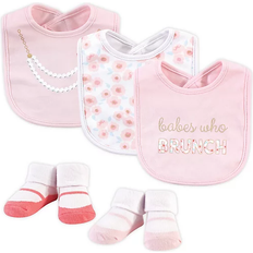 Little Treasures Brunch Bib and Sock Set 5-Piece