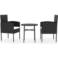 Synthetic Rattan Patio Dining Sets vidaXL 3098036 Patio Dining Set, 1 Table incl. 2 Chairs