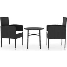 Round Patio Dining Sets vidaXL 3098036 Patio Dining Set, 1 Table incl. 2 Chairs