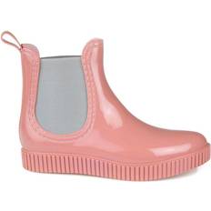 Rubber Chelsea Boots Journee Collection Drip - Blush