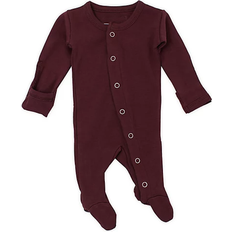 L'ovedbaby Organic Snap Footie - Eggplant (OR444e)