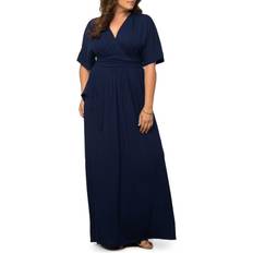 Kiyonna Indie Flair Maxi Dress Plus Size - Nouveau Navy