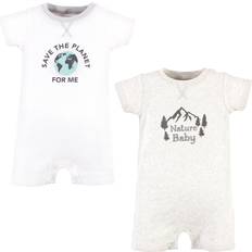 Touched By Nature Organic Cotton Rompers 2-pack - Nature Baby (10162383)