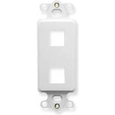 Ground Fault Breakers Insert, DECOREX, 2-Port, White