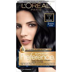 L'Oréal Paris Permanent Hair Dyes L'Oréal Paris Superior Preference Permanent Color, Natural, Ultimate Black 1 False