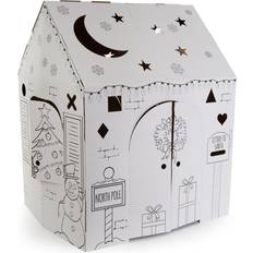 Easy Playhouse Holiday Cottage Cardboard Playhouse