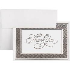 Wrapping Paper & Gift Wrapping Supplies Jam Paper Â Blank Thank You Cards Set, Bright White with Silver Border, 100/Pack (BW91532) White