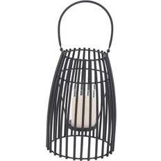 Olivia & May Modern Iron/Glass Decorative Caged Candle Holder Candle Holder 30.5cm