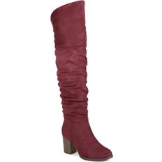 Journee Collection Kaison Extra Wide Calf - Wine