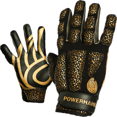 Gold - Men Gloves Powerhandz Basketball Anti-Grip Weighted Gloves