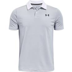 Under Armour Performance Stripe Polo Shirt - White/Steel (1361776-100)