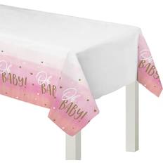 Amscan 644228 54 x 102 in. Hello World Girl Plastic Table Cover