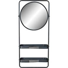 Speil Dkd Home Decor Bathroom Shelves Black Metal Mirror (55 x 20 x 120 cm) Veggspeil