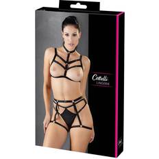 Unterwäsche & Kostüme Cottelli Bondage Harness Set Black S/L