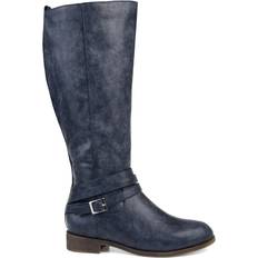 Journee Collection Ivie Extra Wide Calf - Navy