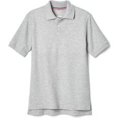 French Toast Toddler Boy's Short Sleeve Pique Polo - Heather Gray